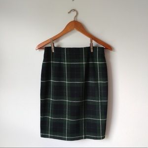 J JILL Plaid Pencil Skirt